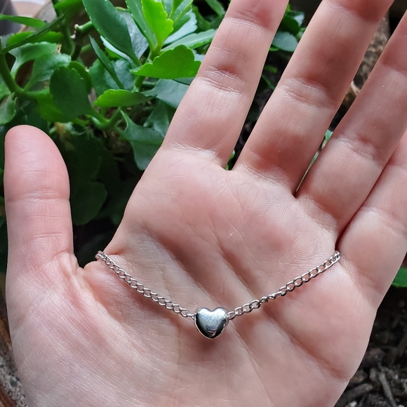 New Silver Heart Necklace - Picture 6 of 8